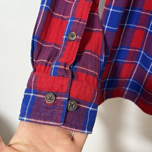 Duluth Trading Free Swingin' Plaid Flannel Shirt Size XL Country Ranch Women's - Picture 4 of 7